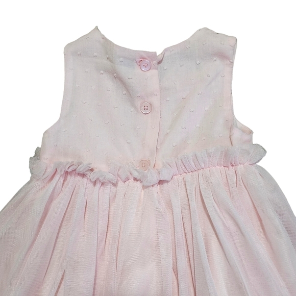 NWT Pastourelle by Pippa & Julie Pink Hilo Lace Overlay Layered Dress - 2T - Picture 4 of 8